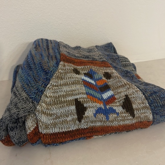 Stroller Vintage Cardigan with Aztec Design Size Medium - Picture 10 of 14